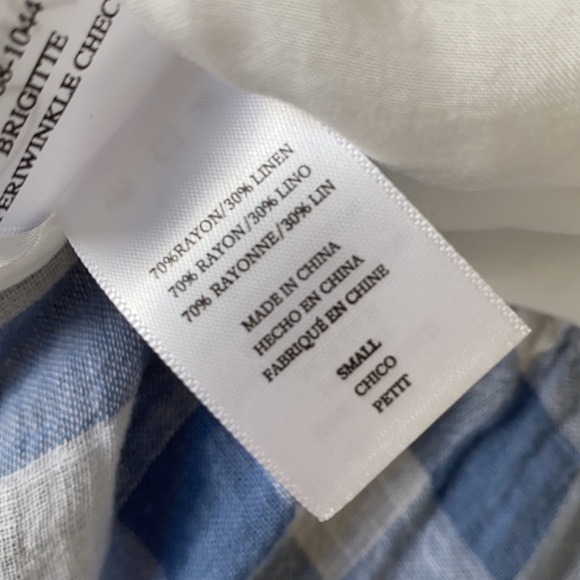 Rails Brigitte dress Periwinkle Check - Picture 7 of 10